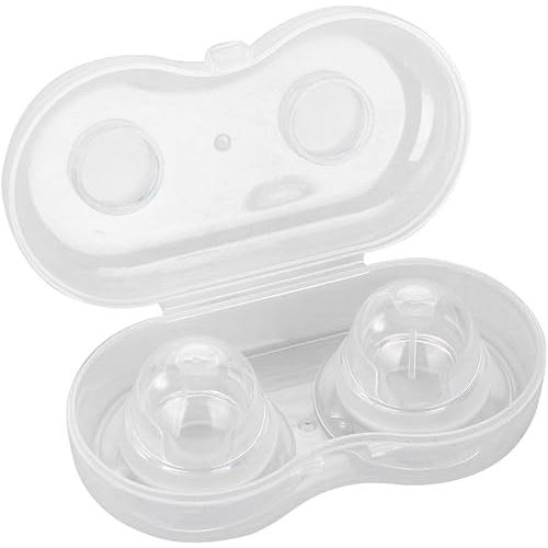 Nipple Corrector 2Pcs Silicone Nipple Aspirator Painless Nipple Sucker Pullers Gel Nipple Care Treatment Redress Breastfeeding Aid for Flat Inverted Nipples