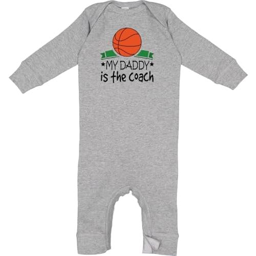 inktastic Basketball My Daddy Is the Coach Infant Baby Coveralls