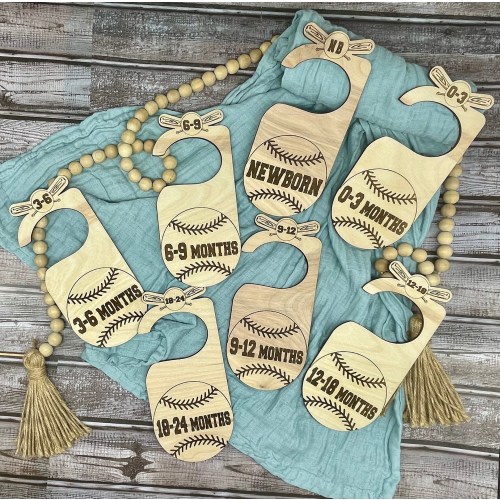 Nursery Closet Dividers/ Baseball Clothes Dividers/Sports Theme Closet Organizers