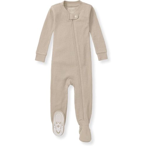 Burt's Bees Baby Unisex Baby Honeysoft Sleeper Pajamas, Zip Front Non-slip Footed Footie Pjs, Organic Cotton & Lyocell