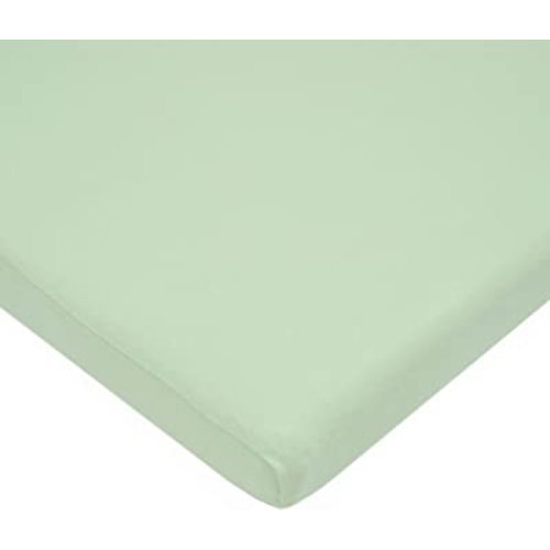 American Baby Company 100% Cotton Knit Fitted 18" x 36" Cradle/Bassinet Sheet - Compatible with Mika Micky Bassinet, Green, Soft Breathable, for Boys and Girls