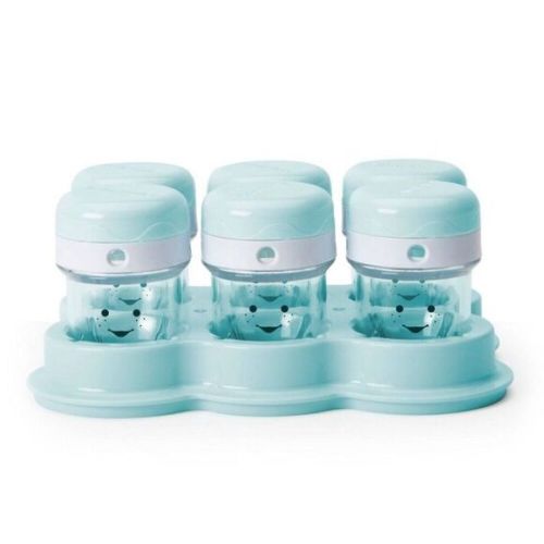 Nutribullet Baby Food Storage 6 Cups w/ Base Lot Replacement Containers 3 Oz