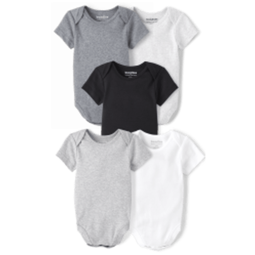 Unisex Baby Bodysuit 5-Pack - Multi clr
