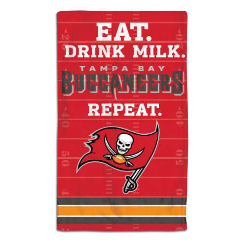 Tampa Bay Buccaneers Baby Burp Cloth 10x17