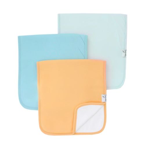 Copper Pearl Premium Baby Burp Cloths - 3-Pack Large Cotton Burp Cloths, Extra Soft Spit Up Rags with 3 Absorbent Layers, Perfect for Baby Boy and Baby Girl Gifts (21" x 10" Size, Bennie Set)