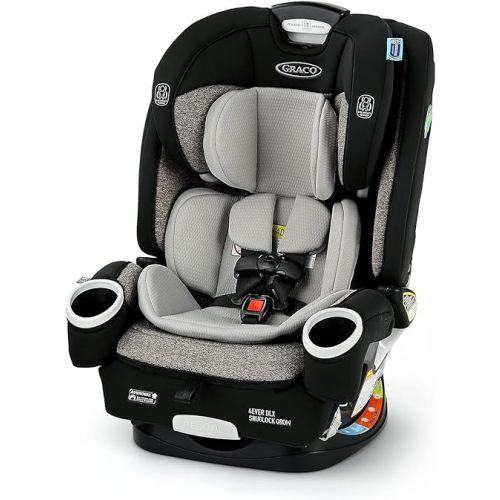 Graco 4Ever DLX SnugLock Grow 4-in-1 Car Seat | Featuring Easy Installation and Expandable Backrest, Henry