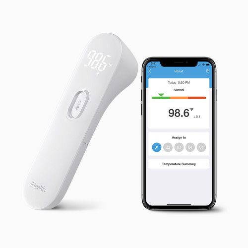 iHealth Labs PT3SBT No-Touch Wireless Thermometer - White