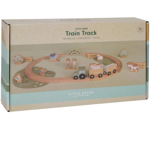 Little Dutch Wooden Train Track | Little Farm