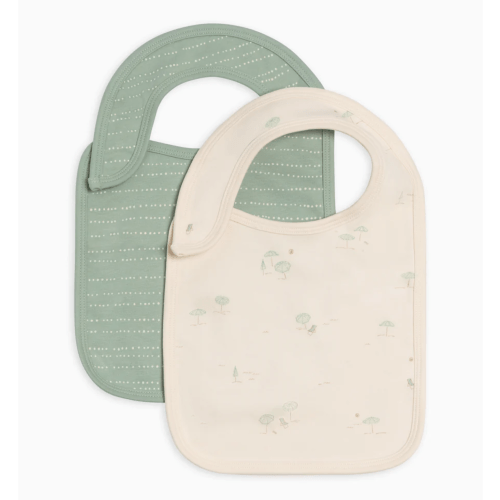 2-Pack Bibs - Pebble + Umbrella