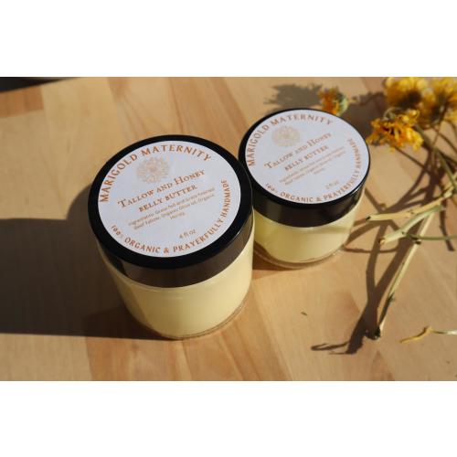 Tallow Belly Butter | Stretch mark lotion | Grass-Fed Tallow | Non-Toxic | Seed oil free | Pregnancy lotion |