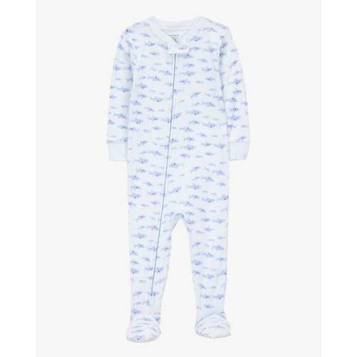 Baby Boy 1-Piece Shark Print 100% Snug Fit Cotton Footie Pajamas - Blue - Carter's | Carter's