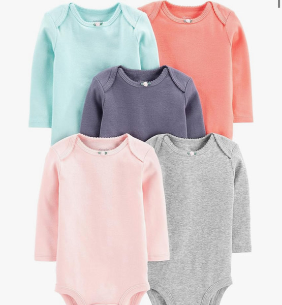 Simple Joys by Carter's baby-girls 5-pack Long-sleeve Bodysuit