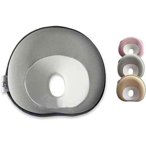 Baby Pillow for Stroller, Bouncer, Car Seat and Travel (Pebble Grey)