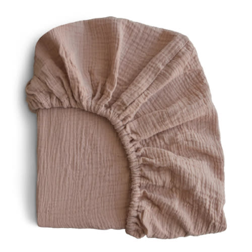 Mushie Extra Soft Muslin Crib Sheet