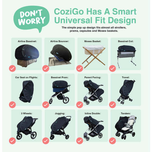 CoziGo | Travel Easy With Sleep and Sun Cover For Babies | Shop Now