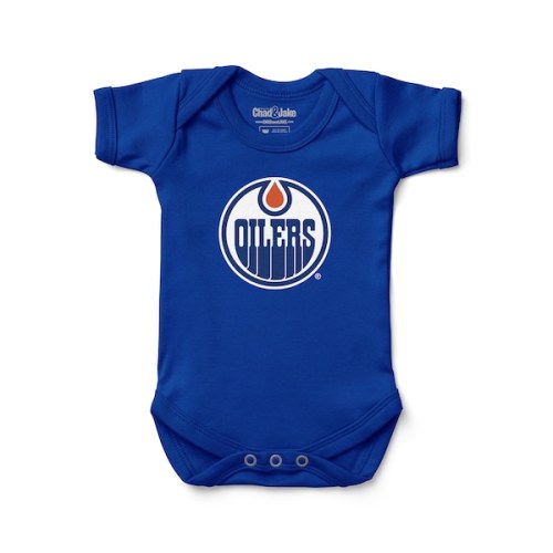 Edmonton Oilers Chad & Jake Newborn & Infant Primary Logo Bodysuit - Royal
