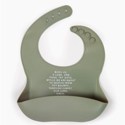 Meal Blessing Silicone Bib