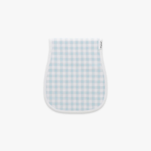 Picnic Gingham Burp Cloth - Blue