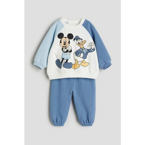 2-piece Sweatshirt Set, Blue/Mickey Mouse