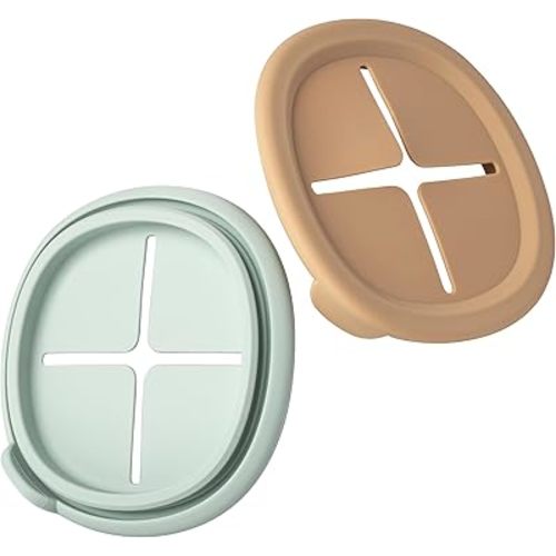 Moonkie Baby Storage Container Snack Lids for 8 oz | 2 Pack