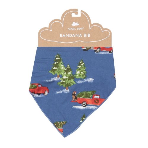 Angel Dear Baby Boys Christmas Vintage Red Truck Bib
