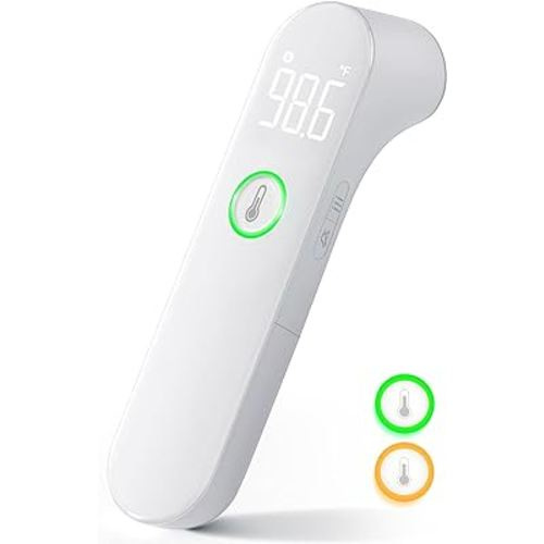 Thermometer for Adults and Kids, Fast Accurate Baby Thermometer with Fever Alarm & Mute Mode, FSA Eligible, Lifetime Support -Take Quick Temperature Easily