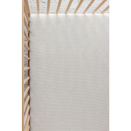 Driftwood Stripe Crib Sheet