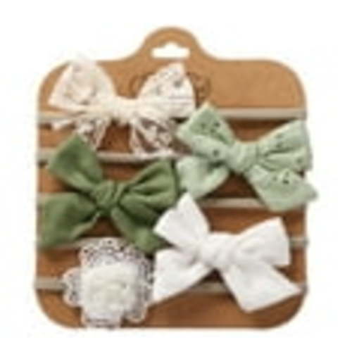 5Pcs Toddler Kids Bow Hair Ties, Little Girls Elastic Bowknot Hairband Hair Accessories for Baby Girls