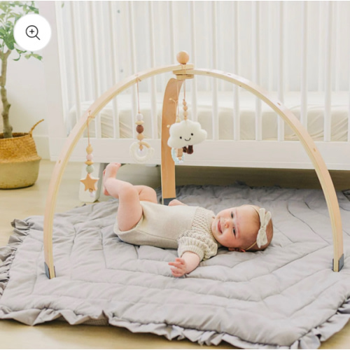 Wooden Baby Play Gym with Hanging Toys - Sky | OkidoKids™