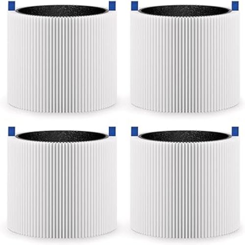 4-Pack Mini Max Replacement Filter Compatible with Blueair Blue Pure Mini Max Air Purifier, FMINI Replacement Filter for Mini Max Blue Pure Air Purifier, Premium H13 HEPA Particle + Carbon Filter