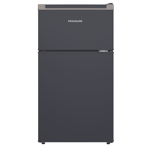 Frigidaire Compact Fridge Freezer Combo, 3.1 cu. ft. Capacity, Small Top Freezer Refrigerator, Mini Fridge, Bar Fridge with Freezer -W:17.83" x L: 19.57" X H:33.54" (Slate)