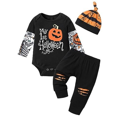 Baby Boy Clothes Tattoo Sleeve Funny Romper Bodysuit+Pants 3PCS Infant Outfits Set