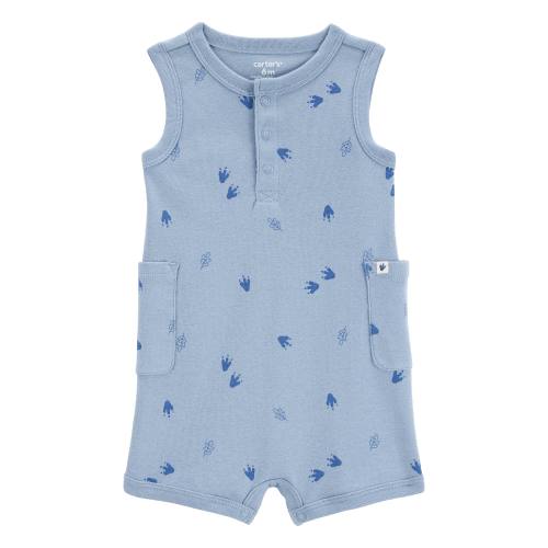 Baby Dinosaur Cotton Romper - Blue - Carter's | Carter's