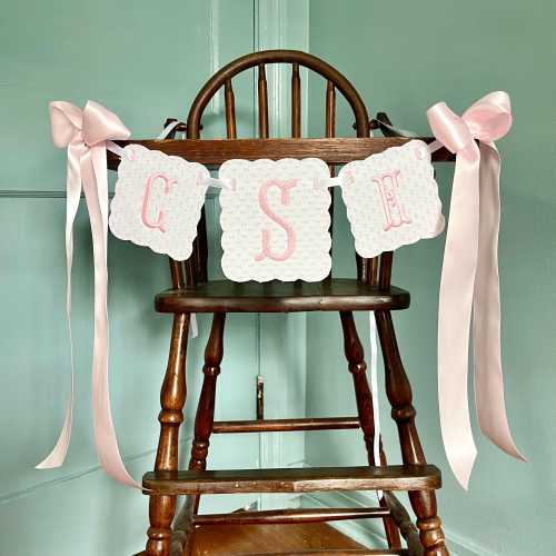 Scalloped Monogram Banner