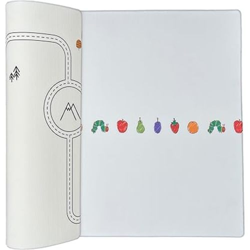 LITTLE Bot x World of Eric Carle Baby Play mat, The Very Hungary Caterpillar Ofie mat (Caterpillar Life + Country Road Nordic)