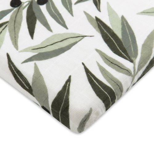 Babyletto Olive Branches Muslin All-stages Bassinet Sheet