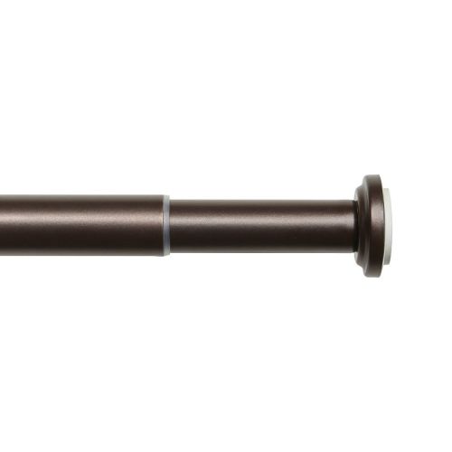 Exclusive Home Adjustable Tension Rod, Brushed Nickel, 48"-84"