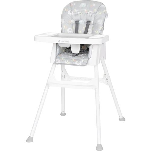 Baby Trend Adapt Plus 6-in-1 EZ Clean High Chair to Toddler Chair, Two of a Kind Grey