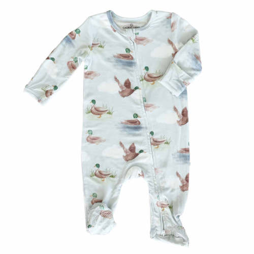 Little Duckling Zipper Footie