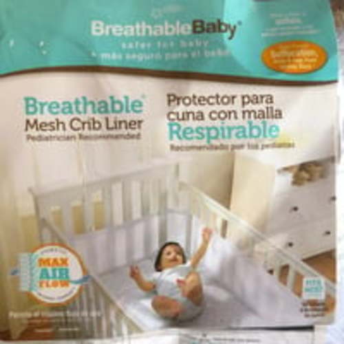 Breathable mesh crib liner
