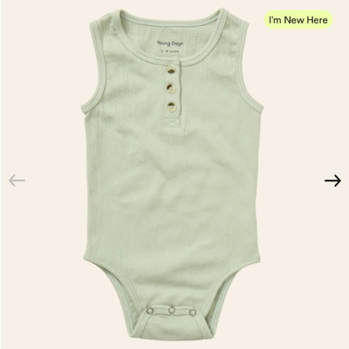 Henley Tank Onesie – Young Days