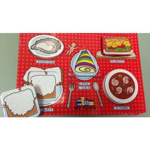 New Orleans Food Shape Puzzles