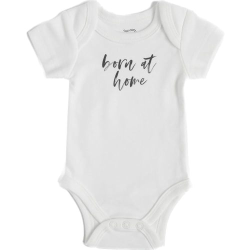 Earthside Born at Home Onesie - White - Special Home Birth Gift - Essentials for Homebirth