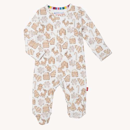 gingerbread lane organic cotton magnetic parents favorite footie – Magnetic Me