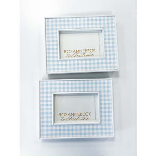 Blue Gingham Baby Frame 4x6