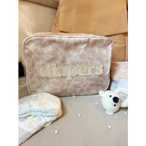 Diapers XL - Clear Coat Bag (Tan)