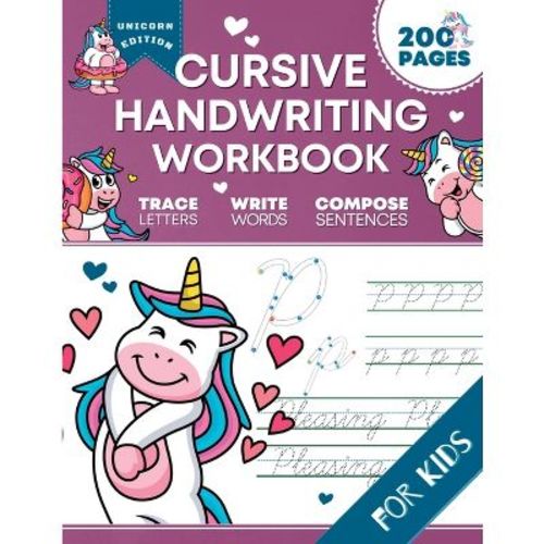 Cursive Handwriting Workbook for Kids - by Optimistic Pixel (Paperback)