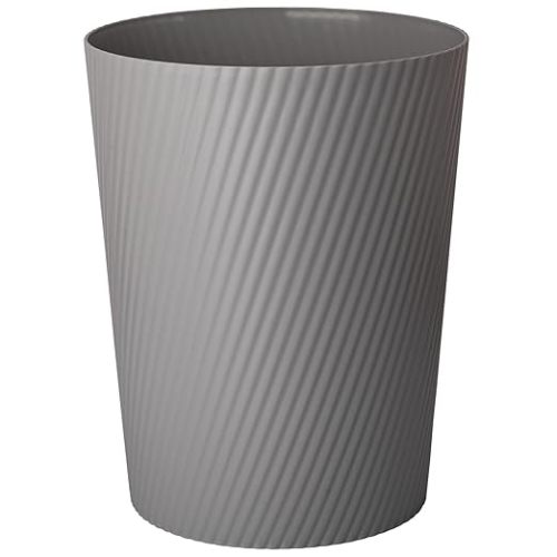UUJOLY Small Trash Can Wastebasket Garbage Can Container Bins for Bathrooms, Laundry Room, Kitchens, Offices, Kids Rooms, Dorms (Dark Grey)