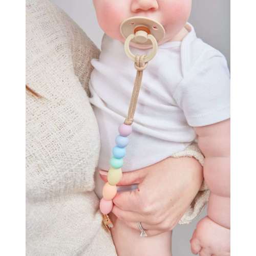 Rainbow Sherbet Teether Clip | January Moon