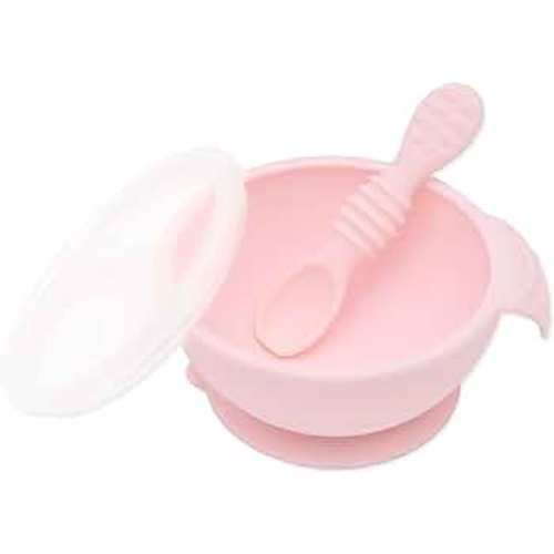 6pcs Silicone Baby Feeding Set Including Tableware For 6-12 Month Old Babies  - Baby Plate And Bowl Set With High Side Walls For Easy Scooping. This  Self-feeding Baby Utensils Set Is Perfect